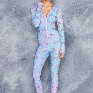 So Cute I Could Puke Snuggle Suit Black Milk